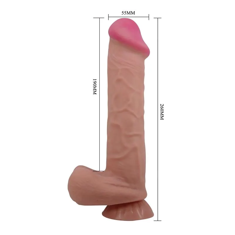 Dildo Realista Piel Deslizante Retractil 26 cm · BAILE · Dildos — Foto 9