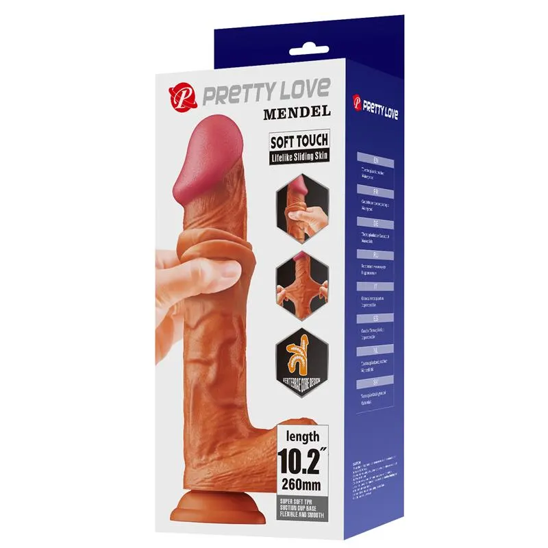 Dildo Realista Piel Deslizante Retractil 26 cm · BAILE · Dildos — Foto 10