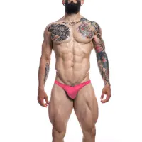 C4M03 Tanga Neon Coral · S · CUT4MEN · Tangas y Braguitas