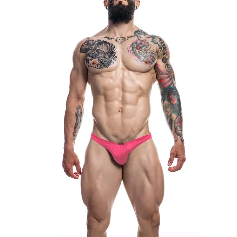 C4M03 Tanga Neon Coral · S · CUT4MEN · Tangas y Braguitas
