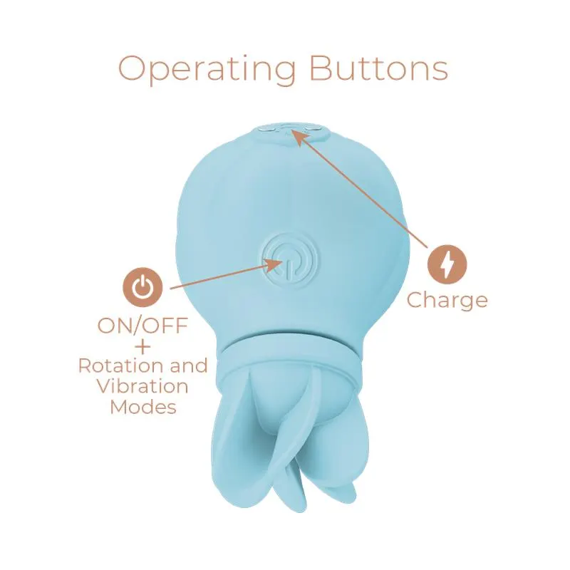 Estimulador Caress Vibración y Rotación Light blue · ADRIEN LASTIC · Estimuladores de Clítoris — Foto 4