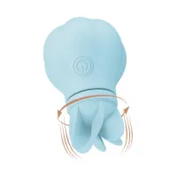 Estimulador Caress Vibración y Rotación Light blue · ADRIEN LASTIC · Estimuladores de Clítoris