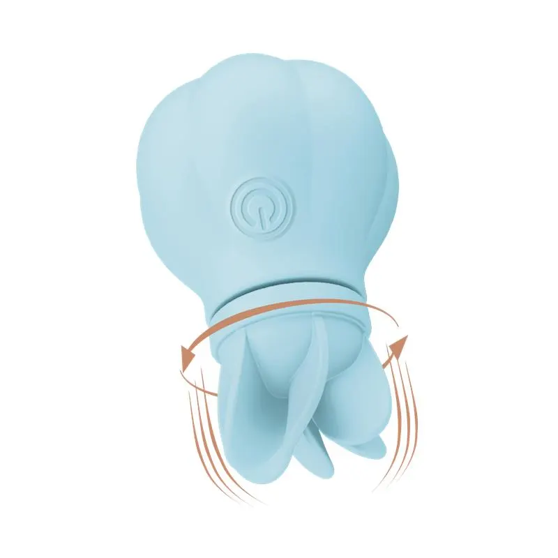Estimulador Caress Vibración y Rotación Light blue · ADRIEN LASTIC · Estimuladores de Clítoris