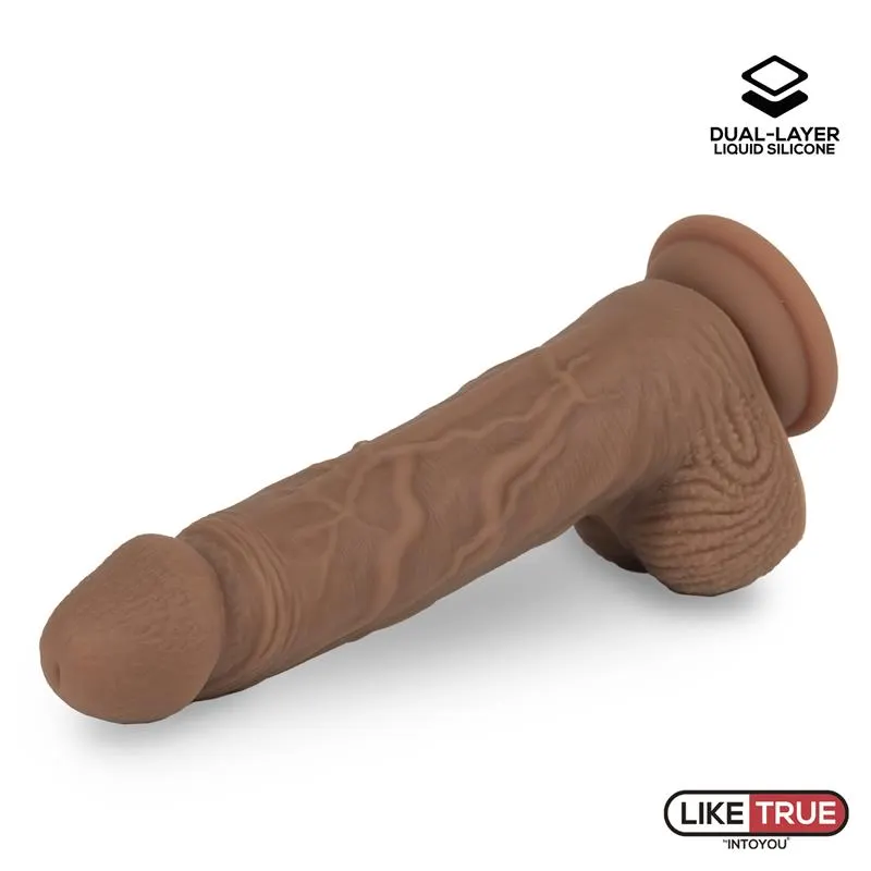Dildo Realista Silicona Líquida Dual Layer 8.25 Bronceado · LIKETRUE · Dildos — Foto 6
