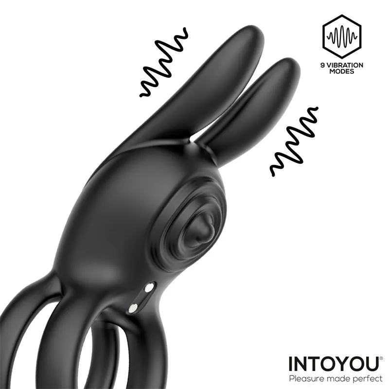 Konny Anillo Vibrador Doble con Conejito y Control Remoto · INTOYOU · Anillos para el Pene — photo 3
