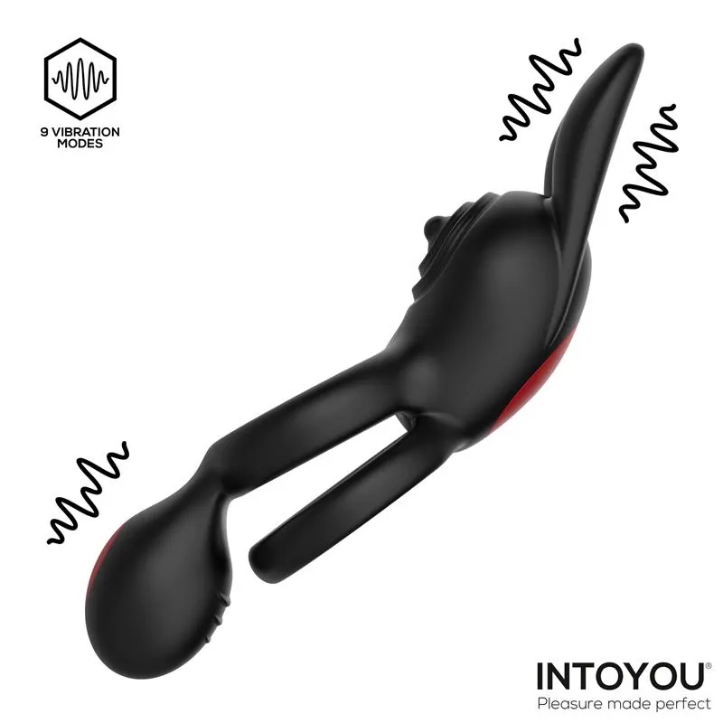 Konny Anillo Vibrador Doble con Conejito y Control Remoto · INTOYOU · Anillos para el Pene — photo 4