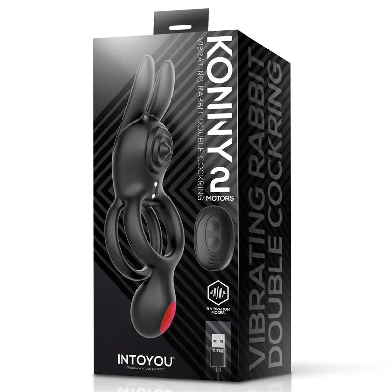 Konny Anillo Vibrador Doble con Conejito y Control Remoto · INTOYOU · Anillos para el Pene — photo 8