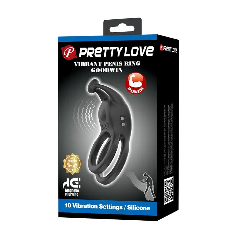 Goodwin Anillo Doble con Vibración · PRETTYLOVE · Anillos para el Pene — photo 9