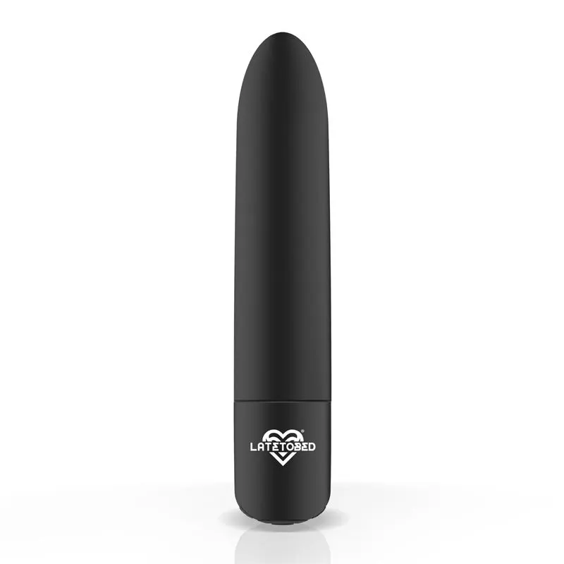 Shoty Bala Vibradora USB 10 Velocidades Potente Motor Negro · LATETOBED · Huevos y Balas Vibradoras — Foto 5