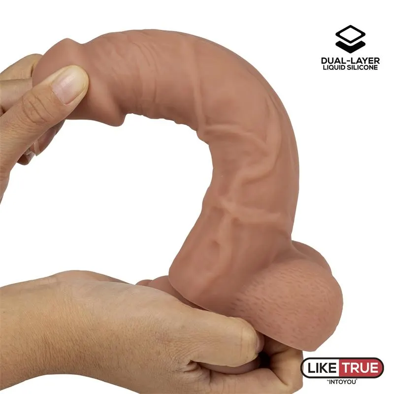 Dildo Realista Silicona Líquida Dual Layer 8 · LIKETRUE · Dildos — Foto 5