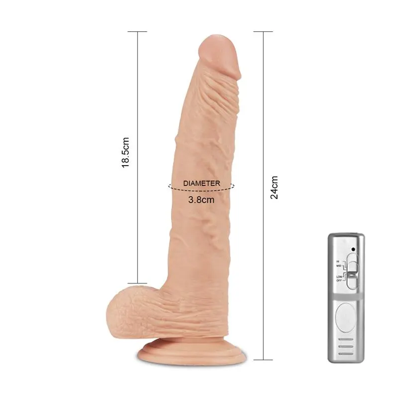 Dildo Real Extreme con Vibración 9.5 Natural · LOVETOY · Vibradores — photo 4