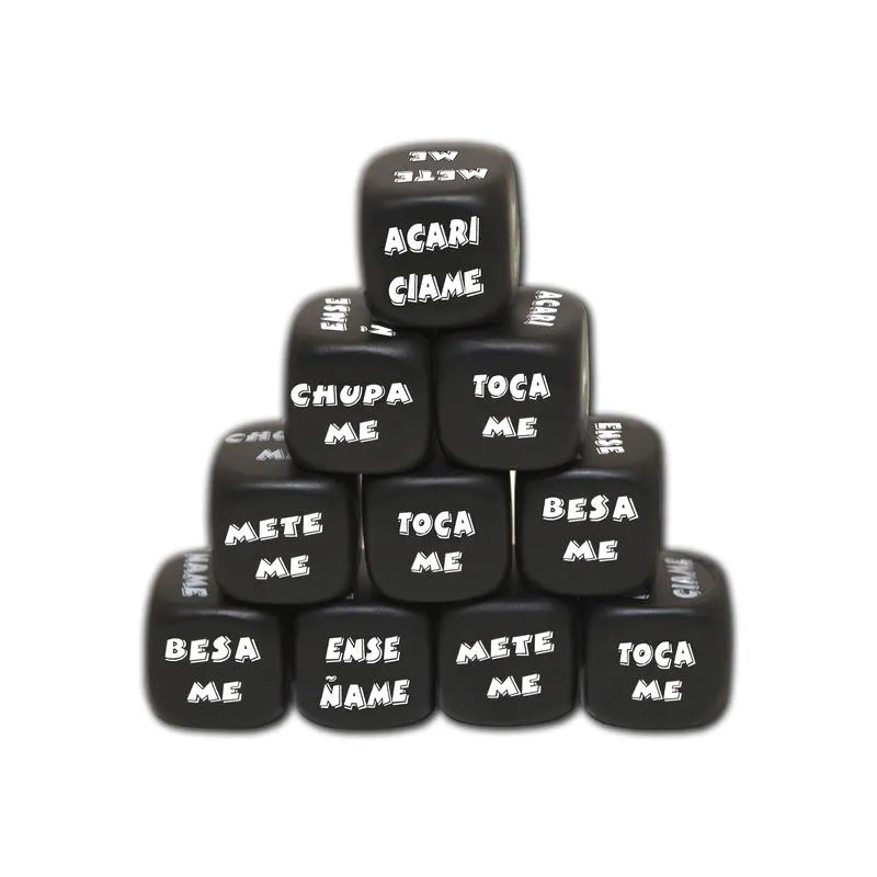 Dado de Acción Negro 1 ud · DIVERTY SEX · Juegos y Complementos Divertidos