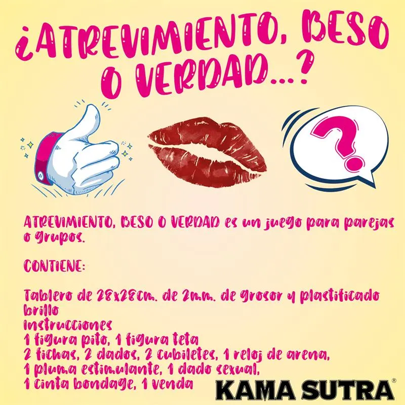 Juego de Atrevimiento, Beso y Verdad · DIVERTY SEX · Juegos y Complementos Divertidos — photo 2