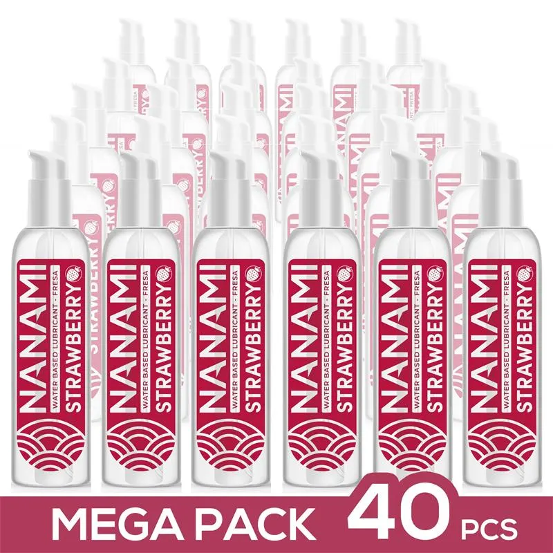 Pack de 40 Lubricante Base Agua Fresa 150 ml · NANAMI · Accesorios y Sets
