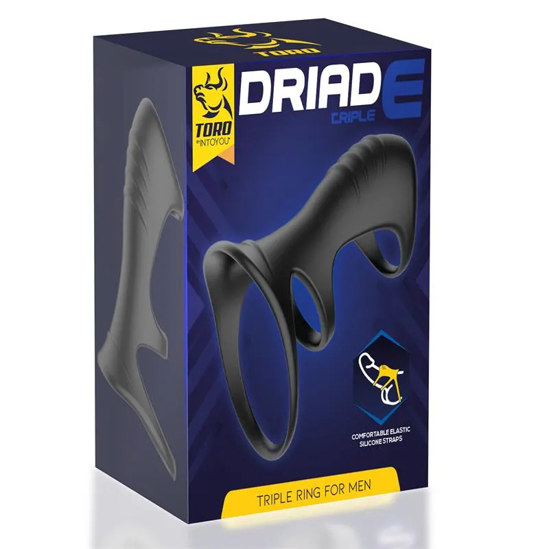 Driade Anillo Triple para Hombre Silicona · MINOTHOR · Anillos para el Pene — Foto 5