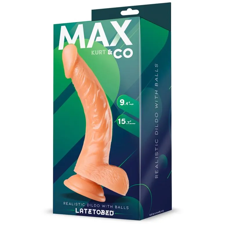 Kurt Dildo Realista con Testículos Natural 9,4 - 24 cm · MAX & CO · Dildos — Foto 2