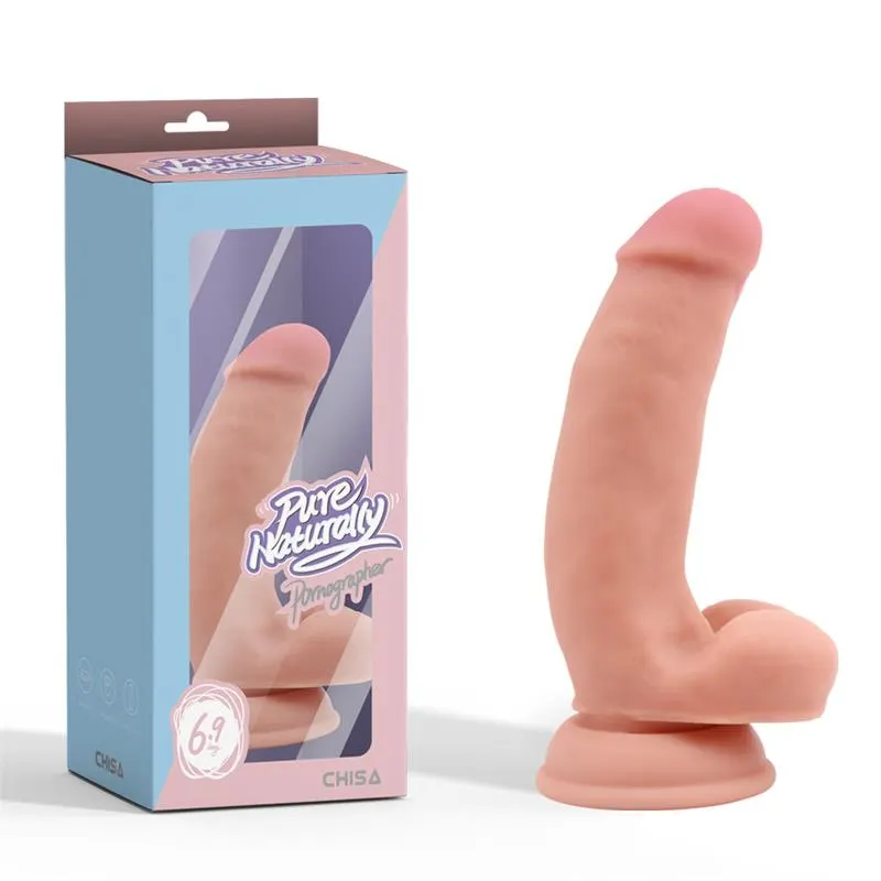 Pornographer Dildo Realista Silicona Líquida Dual-Density 17.6 cm · CHISA · Dildos