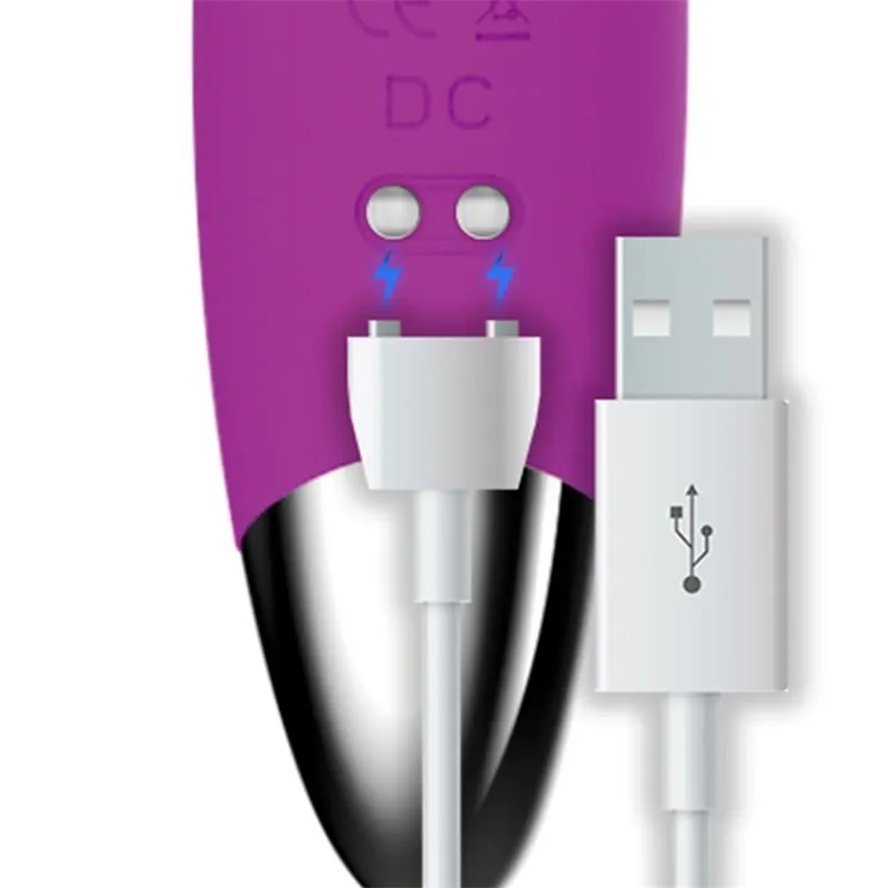 No. Ten Vibrador Hiper-Flexible Punto-G USB Magnético Silicona · ACTION · Vibradores — photo 4