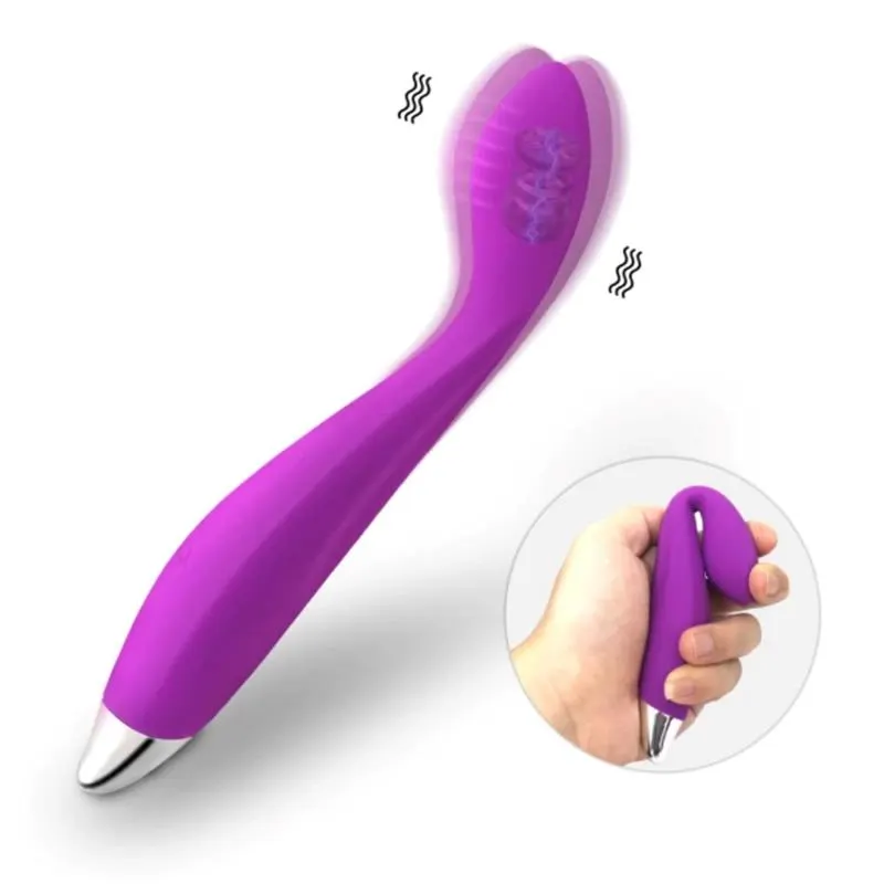 No. Ten Vibrador Hiper-Flexible Punto-G USB Magnético Silicona · ACTION · Vibradores — photo 7