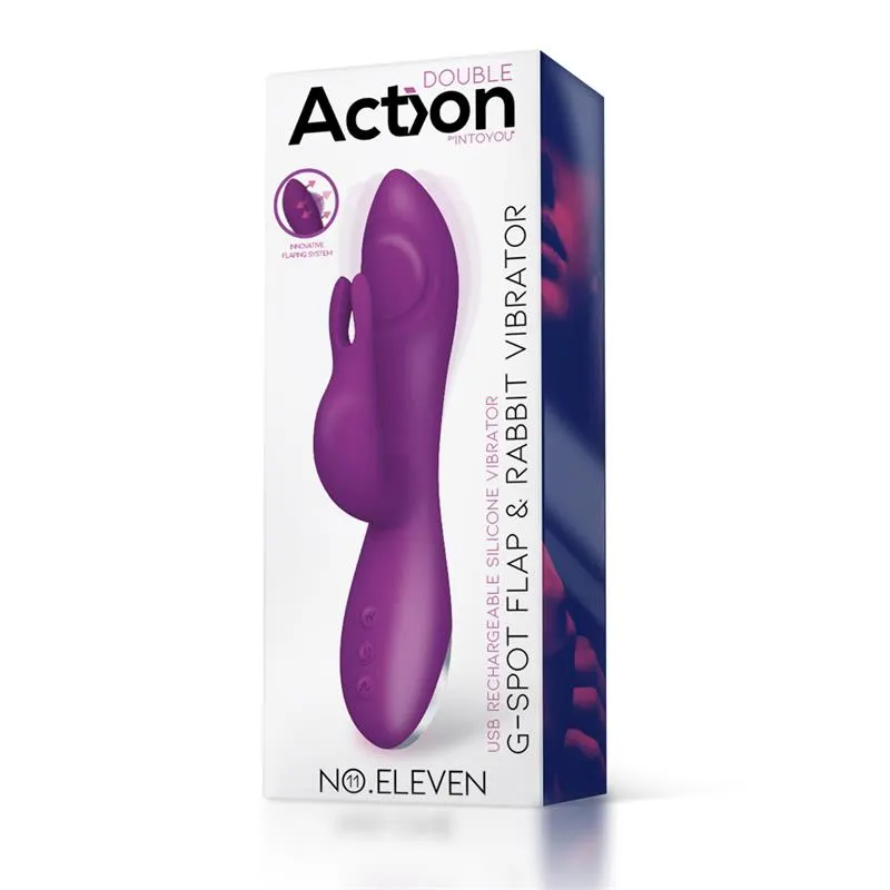 No. Eleven Vibrador con Conejito, Punto G y Fución de Pulsación USB Margnético Silicona · ACTION · Vibradores — photo 2
