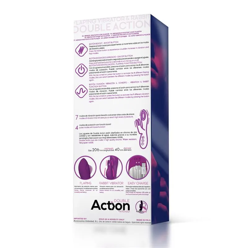 No. Eleven Vibrador con Conejito, Punto G y Fución de Pulsación USB Margnético Silicona · ACTION · Vibradores — photo 3