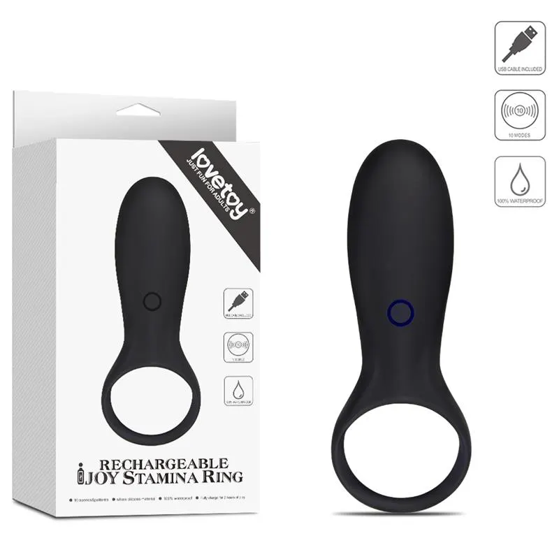 Anillo para el Pene iJoy Stamina Ring USB Negro · LOVETOY · Anillos para el Pene — Foto 7
