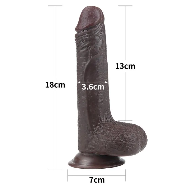 Dildo con Piel Retractil 7 Negro · LOVETOY · Dildos — Foto 13