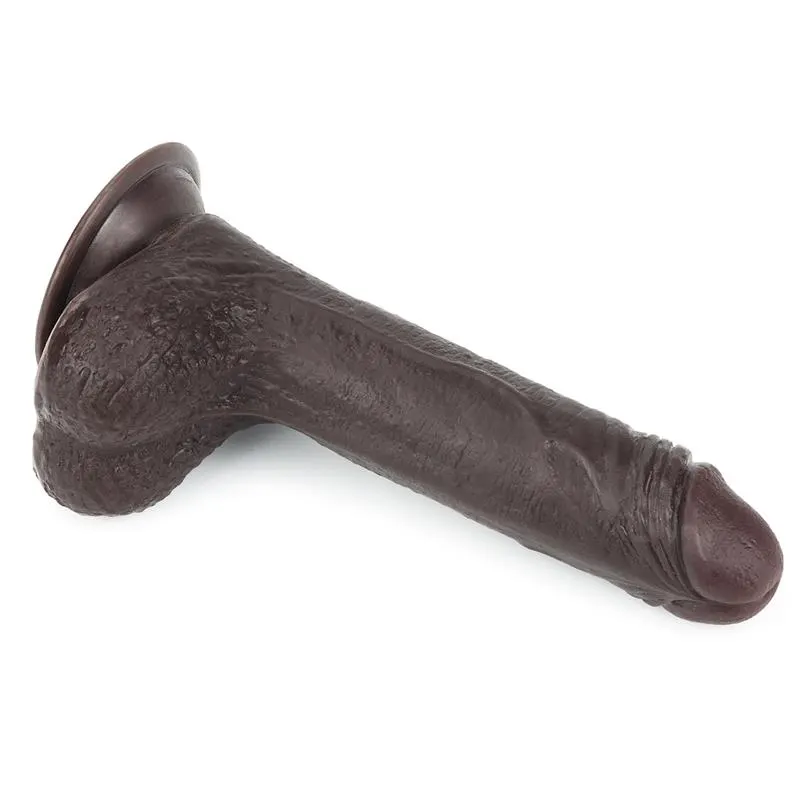 Dildo con Piel Retractil 7 Negro · LOVETOY · Dildos — Foto 4