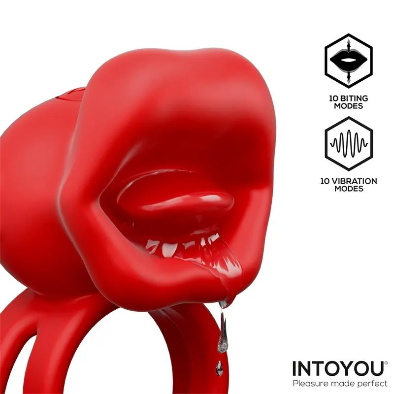 Bittey Anillo Vibrador con Biting - Mordisqueo · INTOYOU · Anillos para el Pene — Foto 2