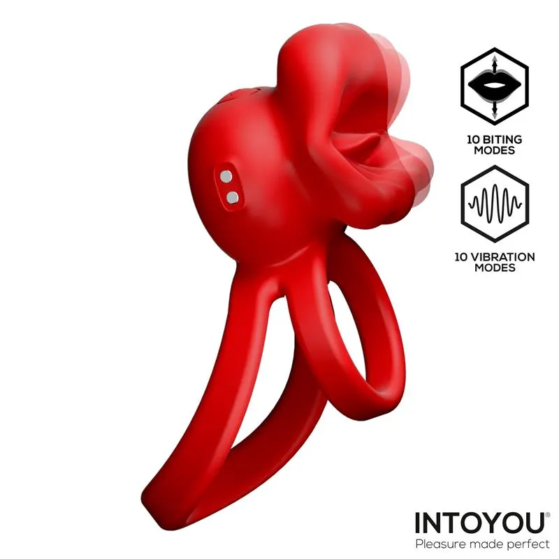 Bittey Anillo Vibrador con Biting - Mordisqueo · INTOYOU · Anillos para el Pene — Foto 4
