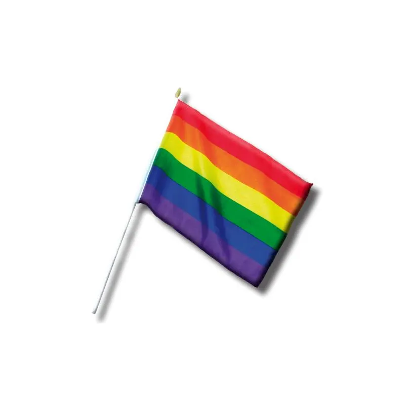 Banderin Pequeño con Bandera LGBT+ 30 cm · DIVERTY SEX · Línea LGBT+