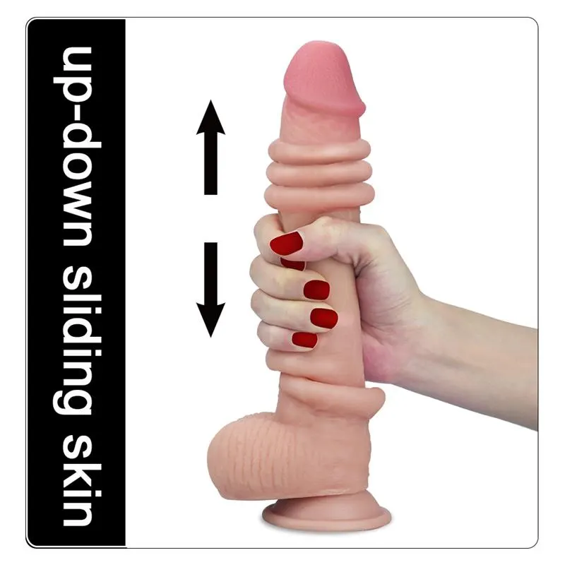 Dildo con Piel Retractil 9 Natural · LOVETOY · Dildos — photo 7