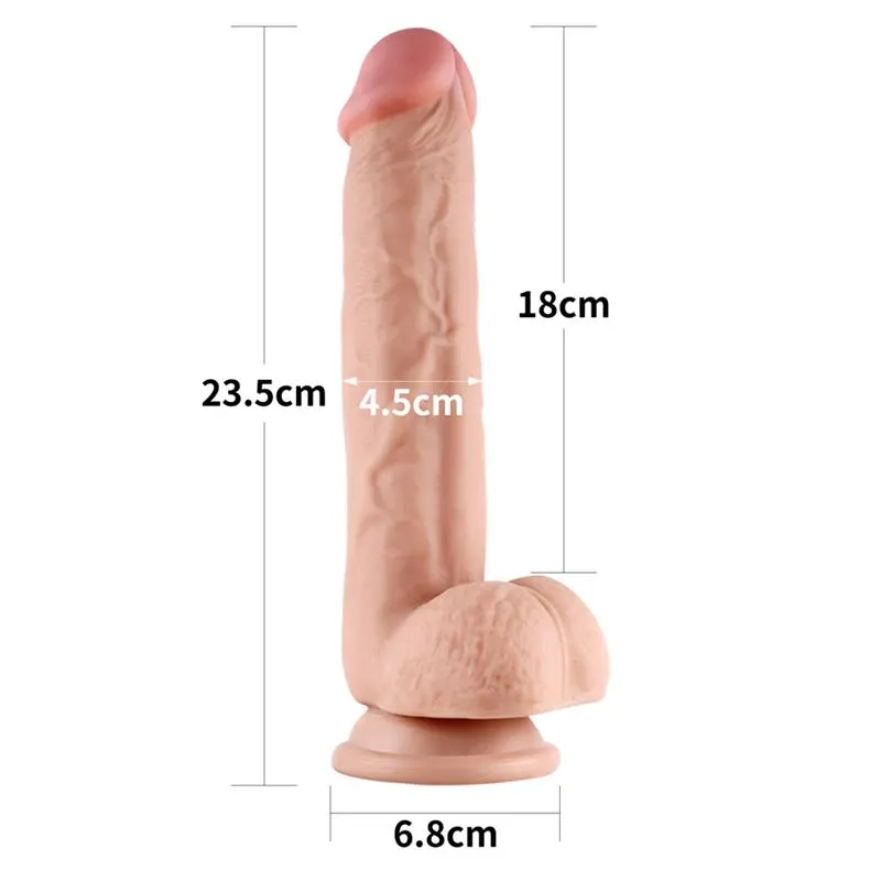 Dildo con Piel Retractil 9 Natural · LOVETOY · Dildos — photo 8