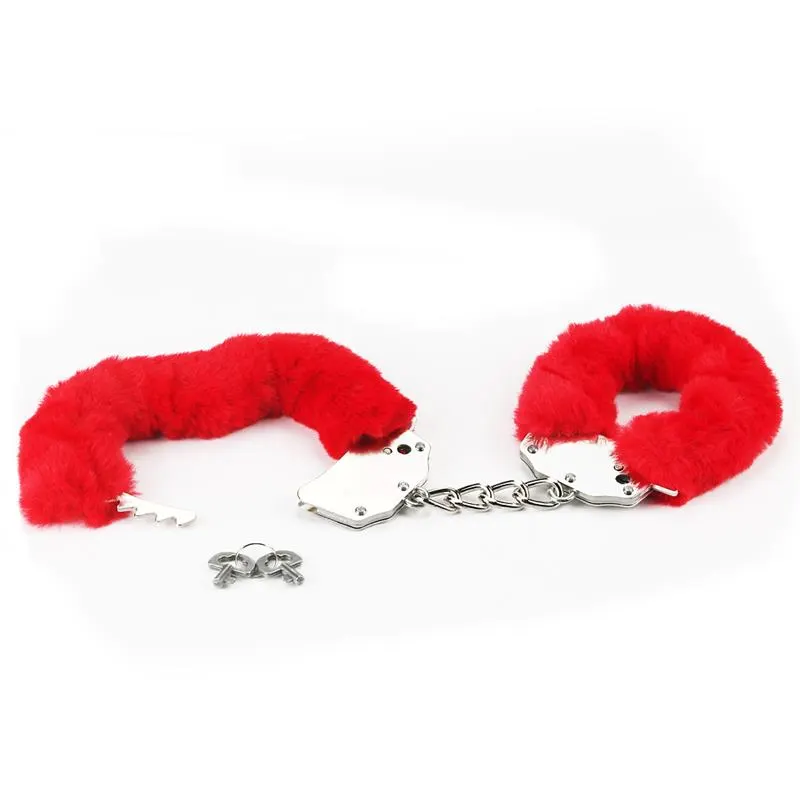 Esposas Metálicas con Pelo Rojo · LOVETOY · Esposas y Ataduras — Foto 4