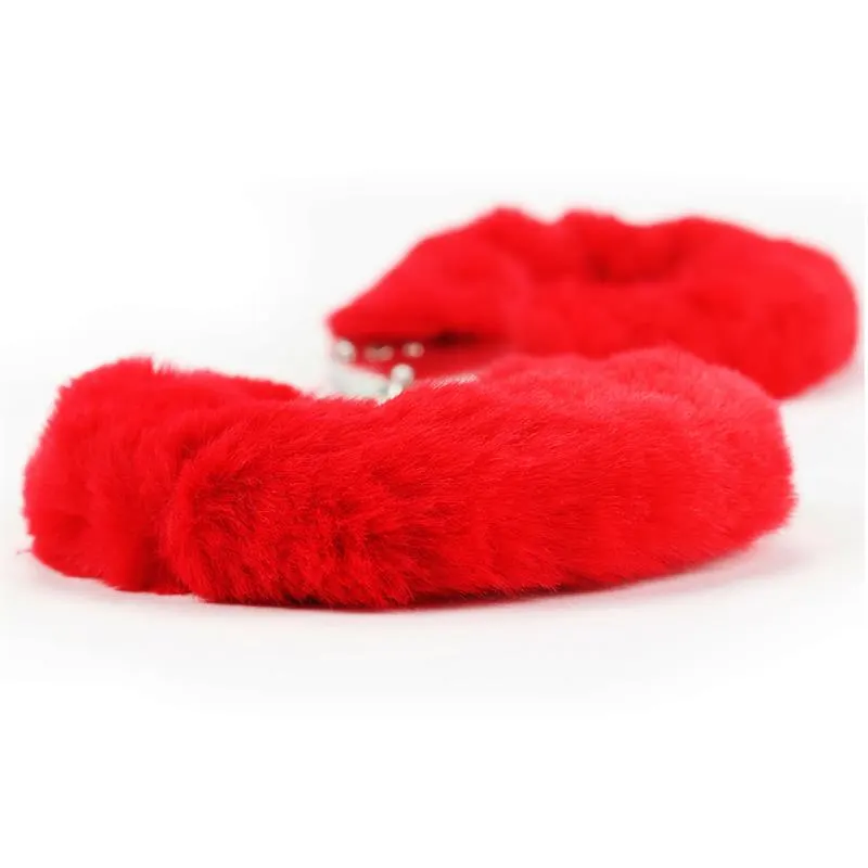 Esposas Metálicas con Pelo Rojo · LOVETOY · Esposas y Ataduras — Foto 5