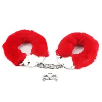 Esposas Metálicas con Pelo Rojo · LOVETOY · Esposas y Ataduras