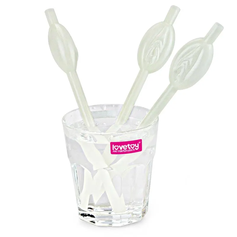 Pajita de Vagina Brilla en la Oscuridad Pack de 9 · LOVETOY · Juegos y Complementos Divertidos — photo 4