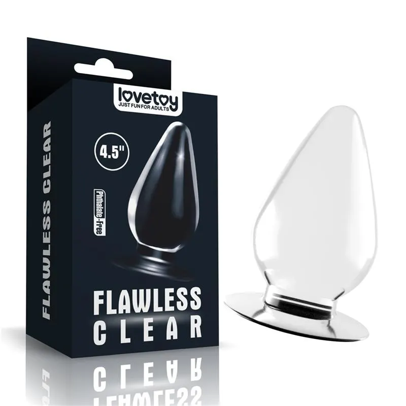 Plug Anal Flawless Clear 4.5 Transparente · LOVETOY · Anal — Foto 2