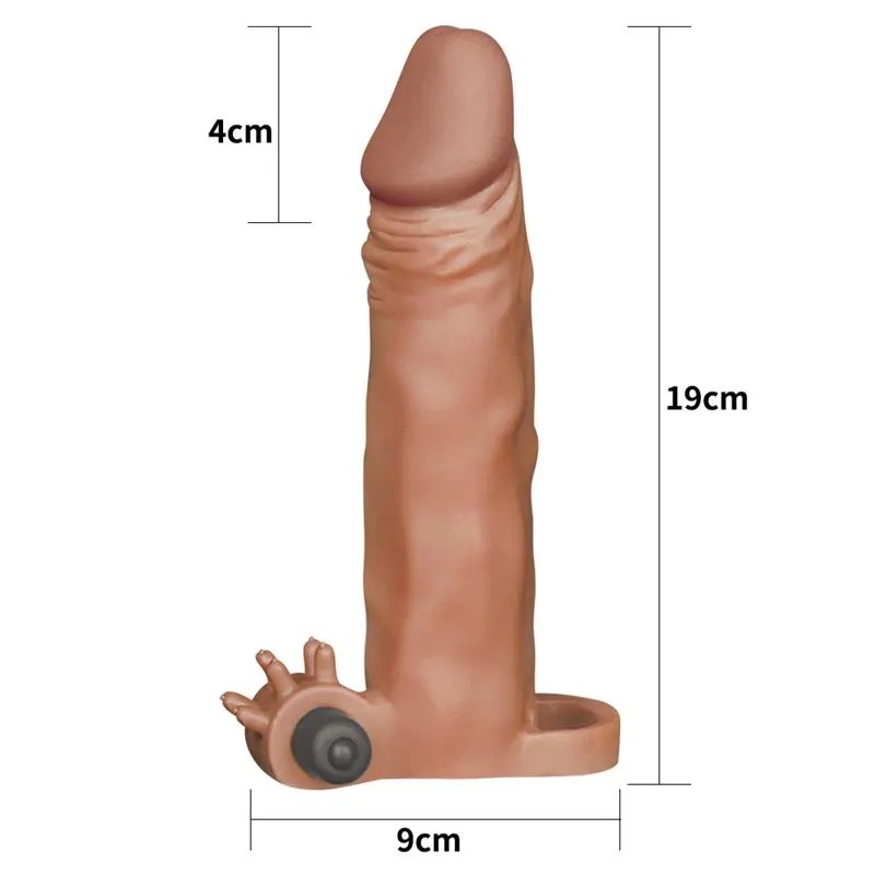 Funda para el Pene con vibración Add 2 Pleasure X-Tender Marrón · LOVETOY · Fundas y Extensiones para el Pene — Foto 5