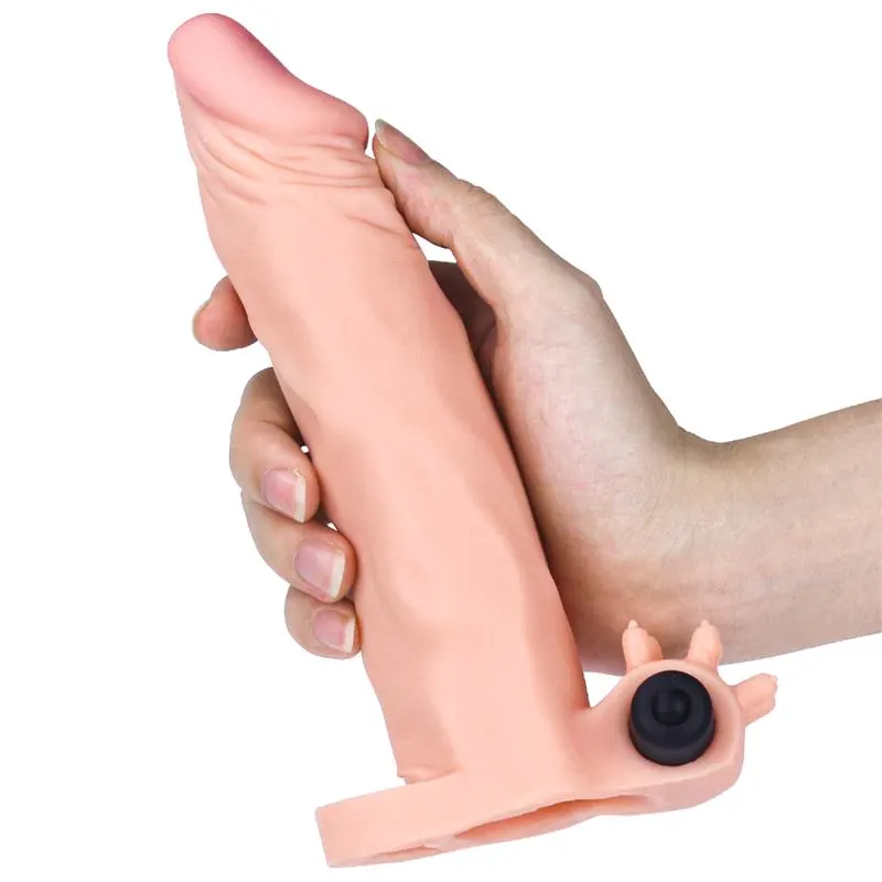 Funda para el Pene con Vibración Add 2 Pleasure X-Tender Natural · LOVETOY · Fundas y Extensiones para el Pene — Foto 3