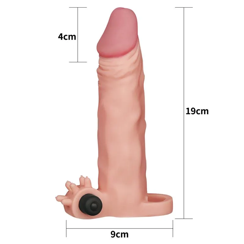 Funda para el Pene con Vibración Add 2 Pleasure X-Tender Natural · LOVETOY · Fundas y Extensiones para el Pene — Foto 5