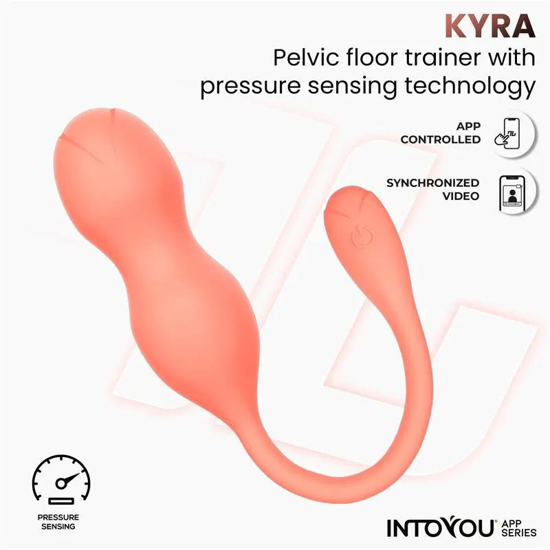 Kyra Entrenador de Suelo Pélvico con Sensor de Presión y APP · INTOYOU APP SERIES · Bolas Chinas y Salud Femenina — Foto 2