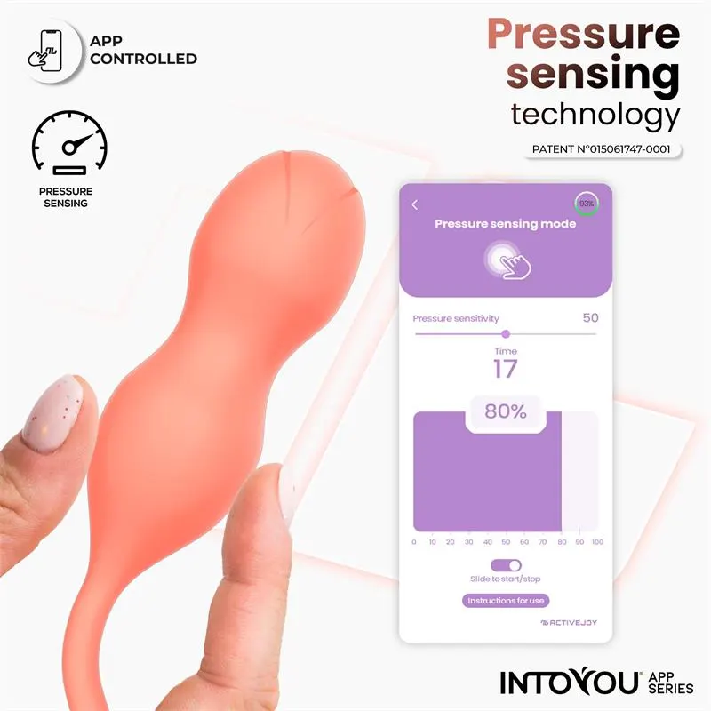 Kyra Entrenador de Suelo Pélvico con Sensor de Presión y APP · INTOYOU APP SERIES · Bolas Chinas y Salud Femenina — Foto 4