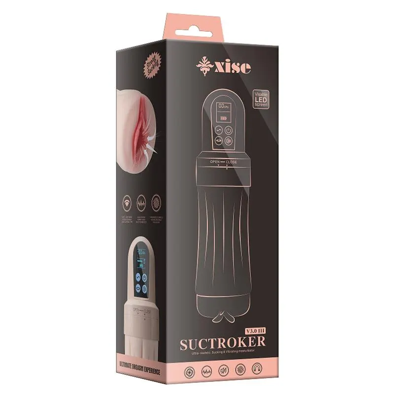 Masturbador con Efecto Succión y Vibración Suctroker V3.0 III · XISE · Masturbadores Él — photo 2