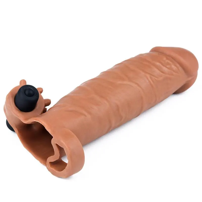 Funda para el Pene con Vibración Add 2 Pleasure X Tender Marrón · LOVETOY · Fundas y Extensiones para el Pene — photo 2