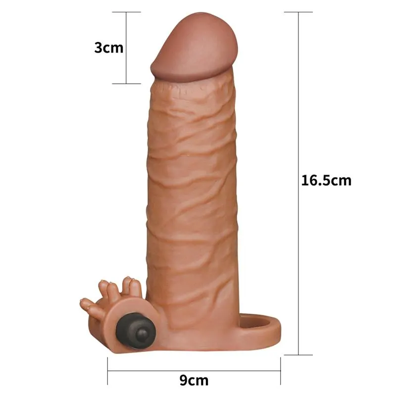 Funda para el Pene con Vibración Add 2 Pleasure X Tender Marrón · LOVETOY · Fundas y Extensiones para el Pene — photo 5