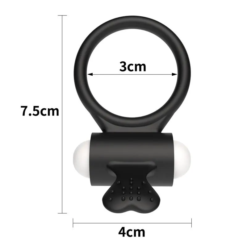 Anillo Vibrador Power Clit Negro · LOVETOY · Anillos para el Pene — photo 6