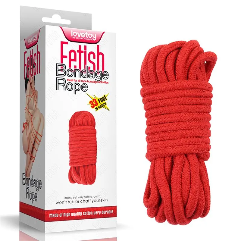 Cuerda Bondage Suave Rojo · LOVETOY · Esposas y Ataduras — Foto 6