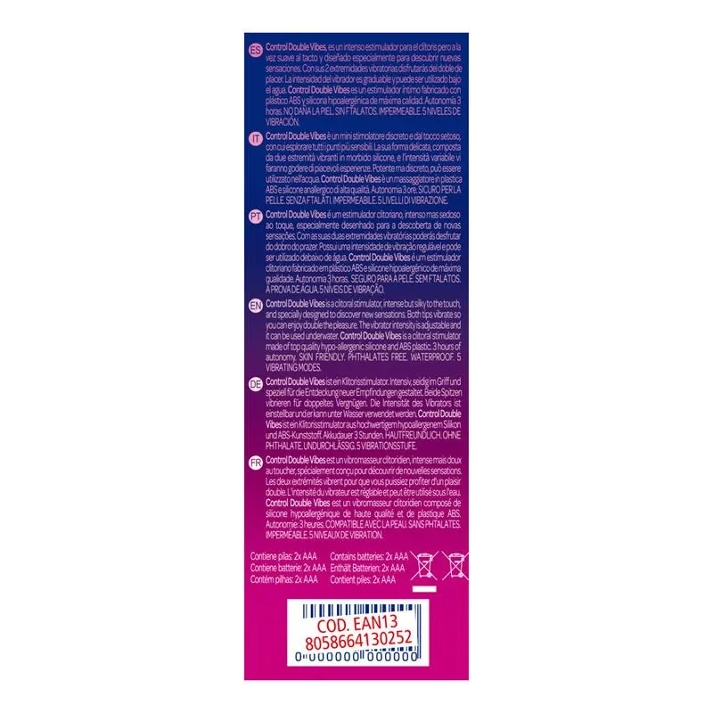 Estimulador Double Vibe · CONTROL · Estimuladores de Clítoris — Foto 3