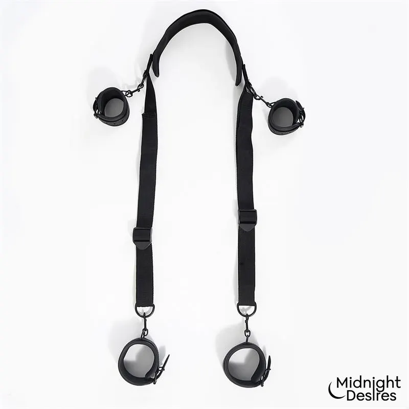 Set de Restricciones con Sujeción para el Cuello · MIDNIGHT DESIRES · Esposas y Ataduras — Foto 2